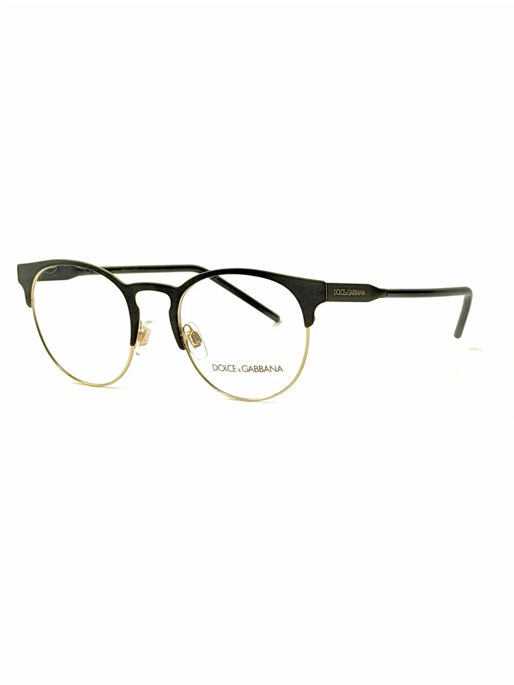 Dolce and Gabbana DG 1331 1268 Black with Gold 51-21-150 New Authentic